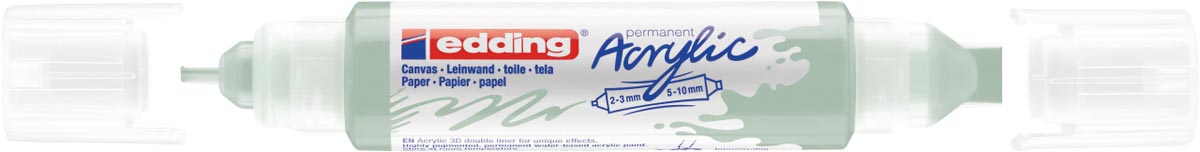 Edding 3D Acrylmarker double liner zacht mint