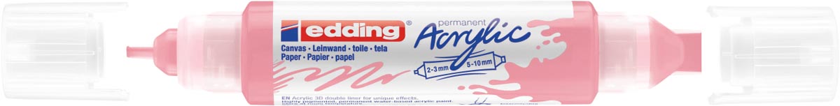 Edding 3D Acrylmarker double liner stijlvol mauve