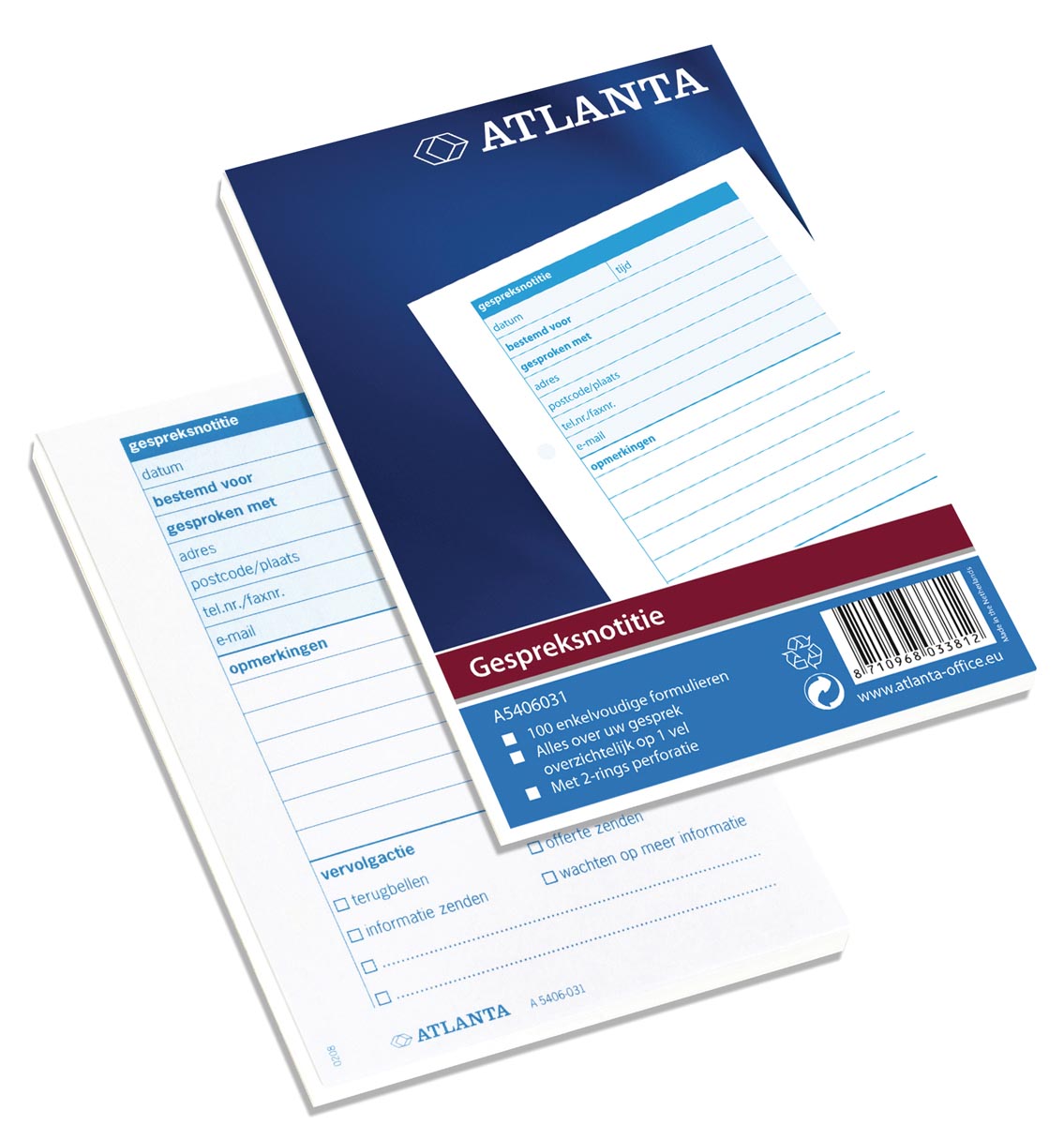 Atlanta by Jalema gespreksnotities ft 14,8 x 10,5 cm (A6) afbeelding