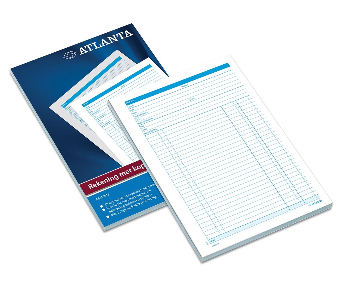 Atlanta by Jalema rekeningblokken ft A4, 1 vel carbon afbeelding