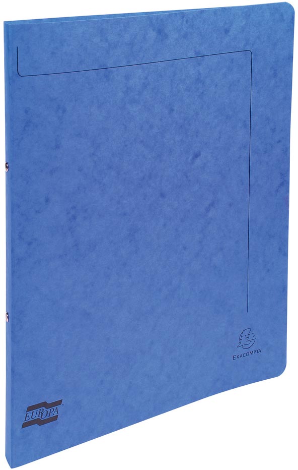 Exacompta ringmap in glanskarton, ft A4, 2 ringen van 1,5 cm, blauw
