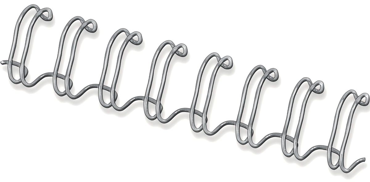 Fellowes draadruggen, doos van 100 stuks, 14 mm, zilver afbeelding