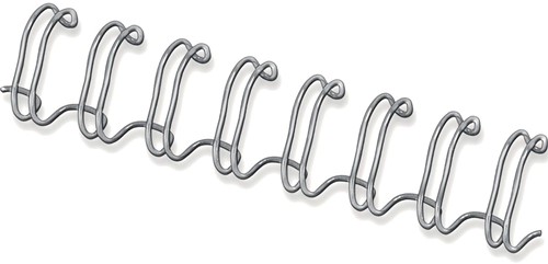 Fellowes draadruggen, doos van 100 stuks, 14 mm, zilver
