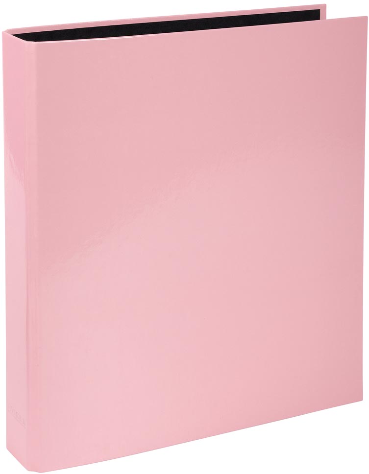Exacompta Aquarel ringmap uit gecoat karton, ft A4, met 2 D-ringen, rug van 4 cm, roze