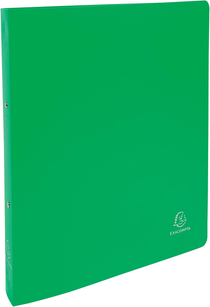 Exacompta ringmap , voor ft A4 maxi, uit ondoorschijnend PP, 2 ringen van 30 mm, anijsgroen