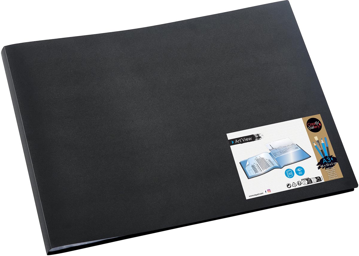 Viquel showalbum Art&apos;view, ft A3, 30 tassen, zwart afbeelding