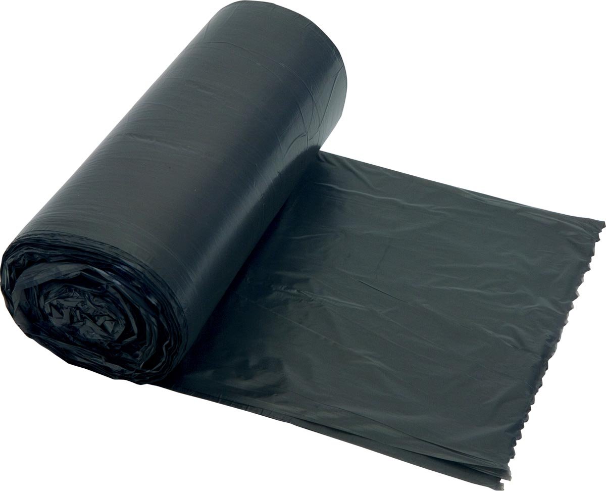 Vuilniszak 25 Micron Ft 60 X 90 Cm Grijs Rol Van 20 Stuks huismerk kopen in de aanbieding