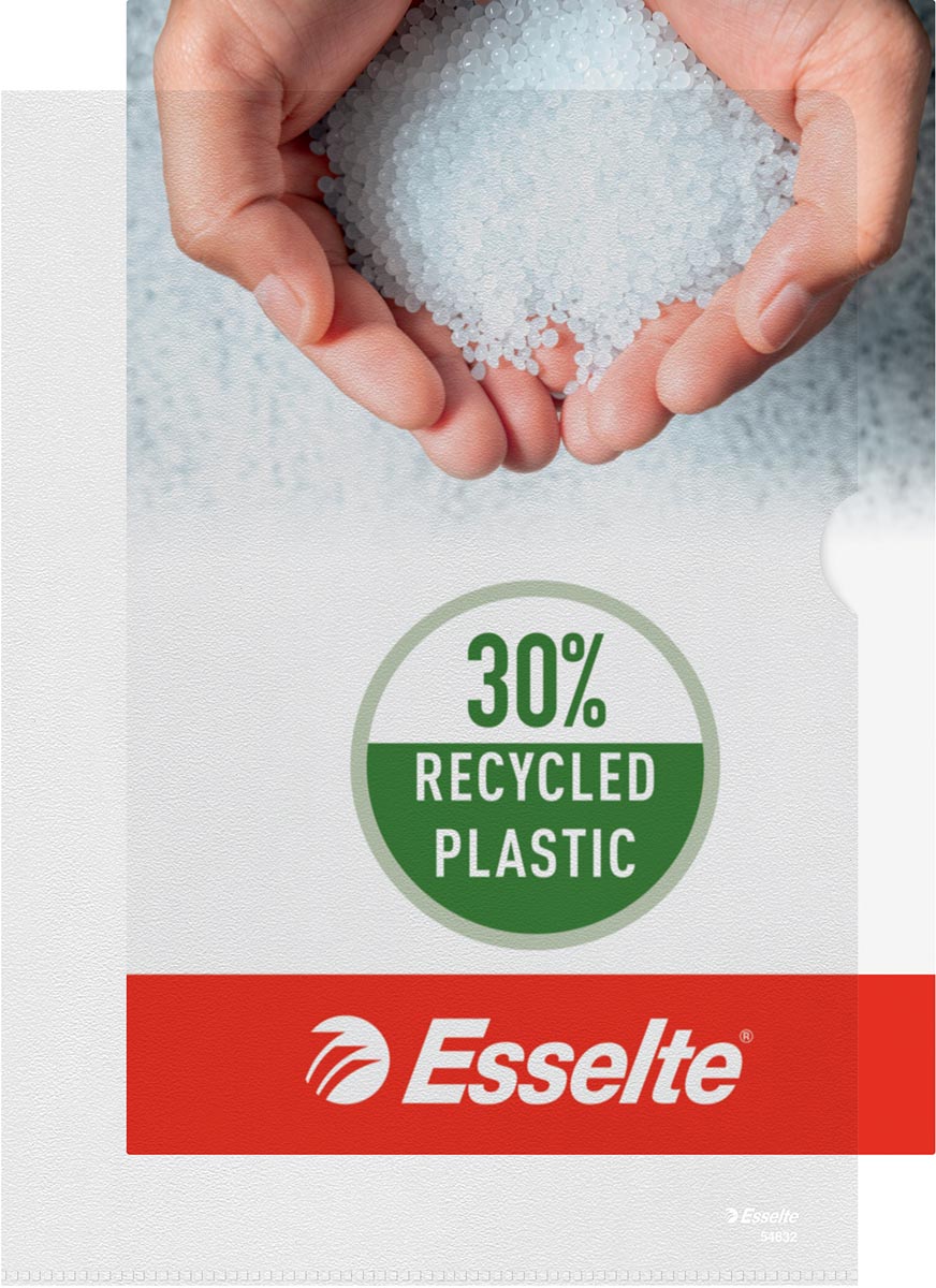 Esselte Zichtmap A4, 30% gerecycleerd plastic