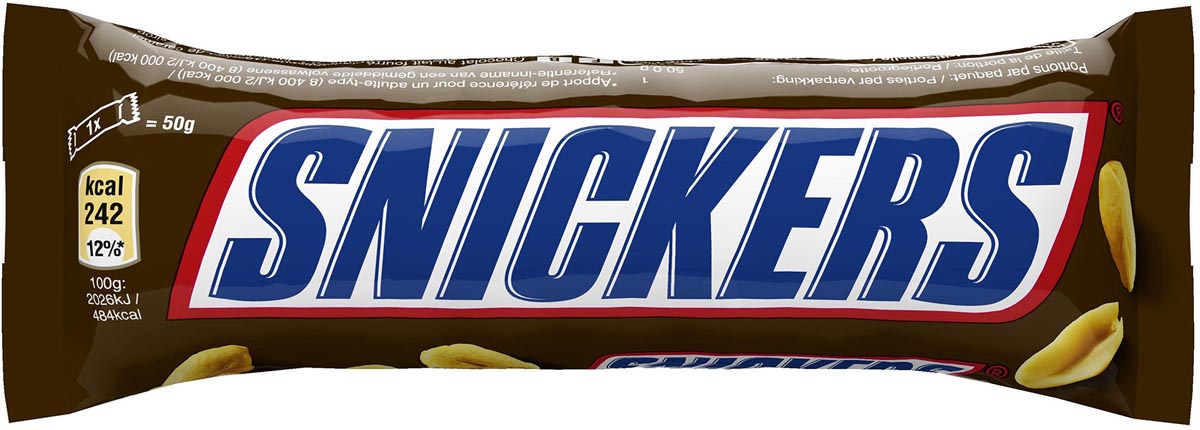 Snickers chocoladereep, 50 g afbeelding