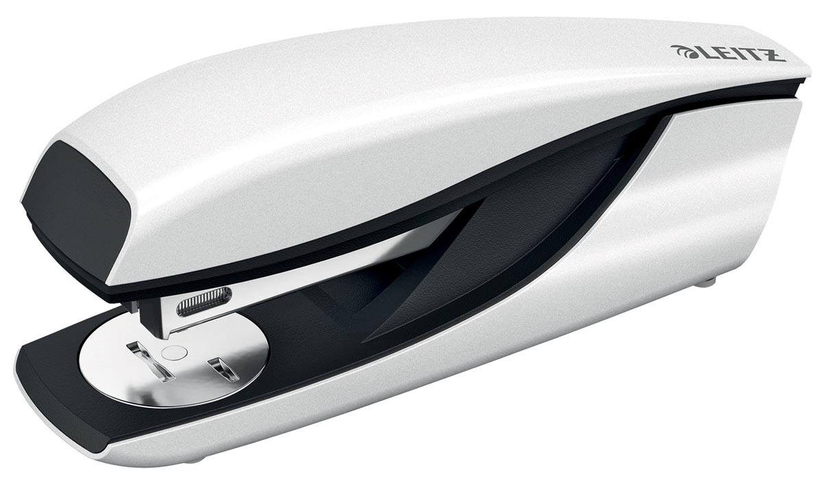 Leitz NeXXt WOW 5502 nietmachine, wit metallic, op blister afbeelding