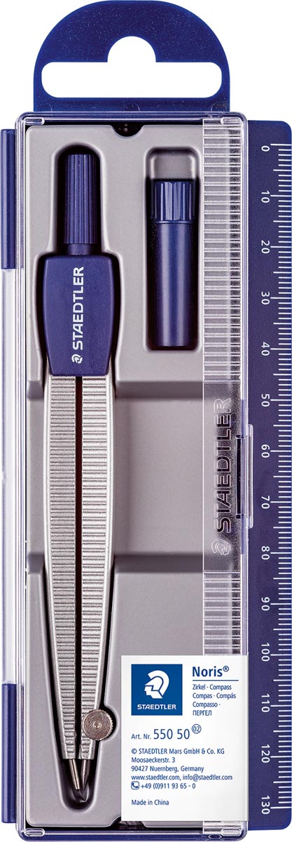 Staedtler Noris Club schoolpasser, 3-delig afbeelding