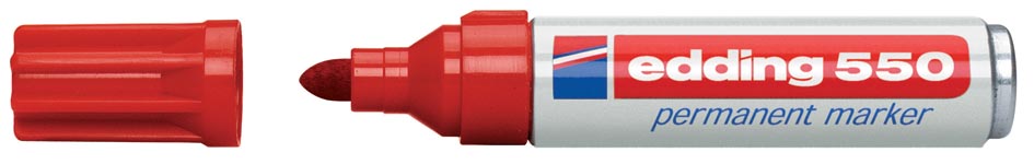 Edding permanente marker e-550 rood afbeelding