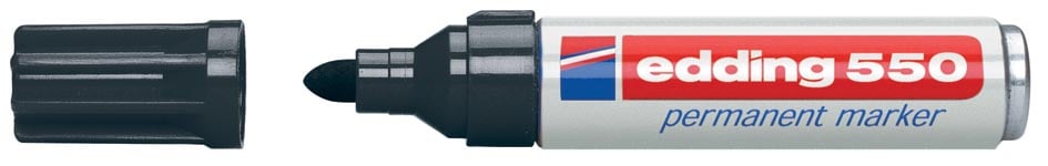 Edding permanente marker e-550 zwart afbeelding