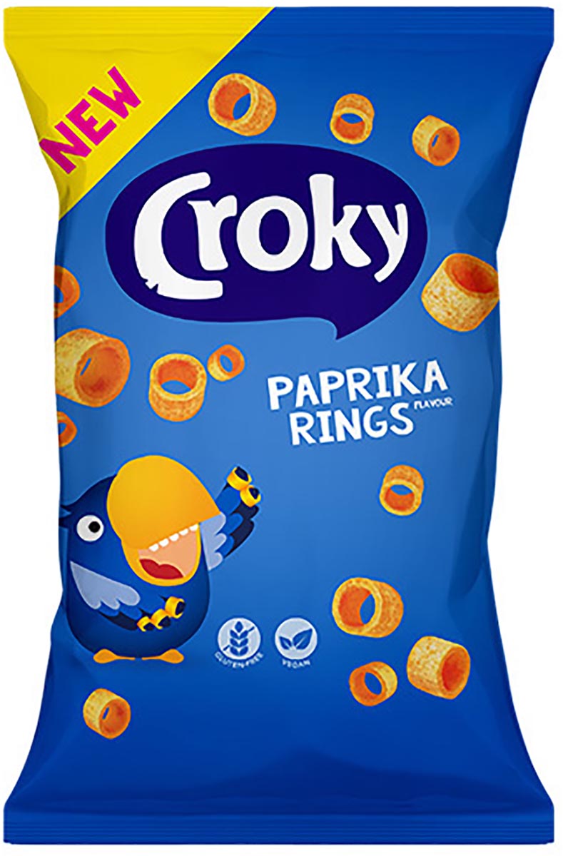 Croky rings paprika, zakje van 75 g afbeelding