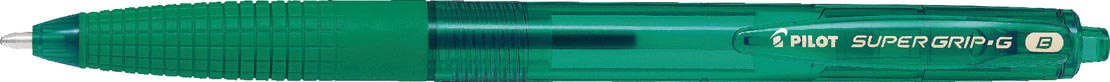 Pilot balpen Super Grip G retractable breed groen