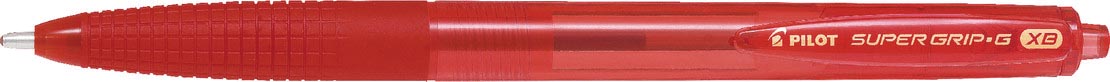 Pilot balpen Super Grip G retractable extra breed rood
