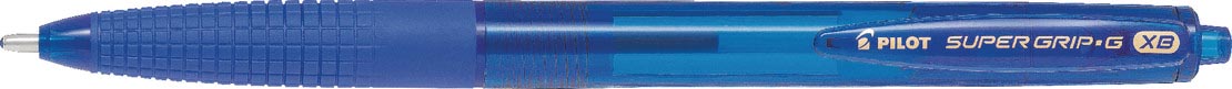 Pilot balpen Super Grip G retractable extra breed blauw Pilot balpen Super Grip G retractable extra breed blauw