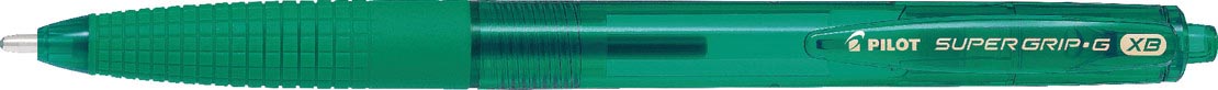 Pilot balpen Super Grip G retractable extra breed groen