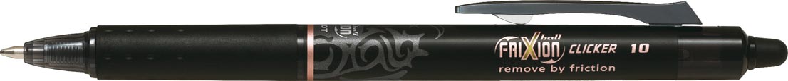 Pilot balpen FriXion Ball Clicker 10 zwart afbeelding