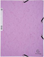 Exacompta Aquarel elastomap uit glanskarton, ft A4, met 3 kleppen en elastiek, in geassorteerde kleuren-5
