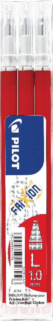 Pilot Balpenvulling Frixion Ball Clicker 10 Rood Set Van 3 Stuks huismerk kopen in de aanbieding