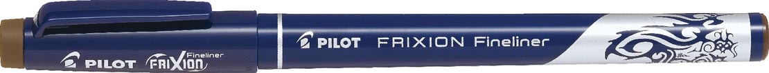 Pilot fineliner Frixion bruin