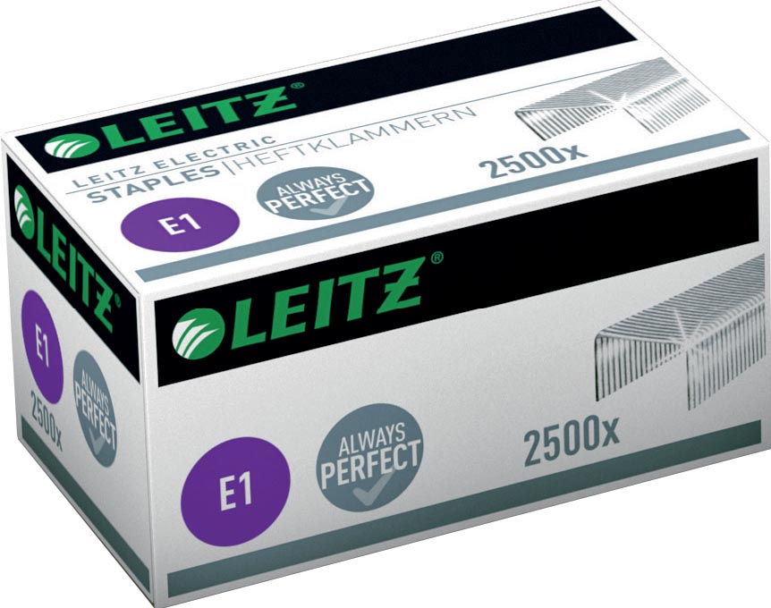 Leitz elektrische E1 nietjes, doos met 2500 nietjes afbeelding