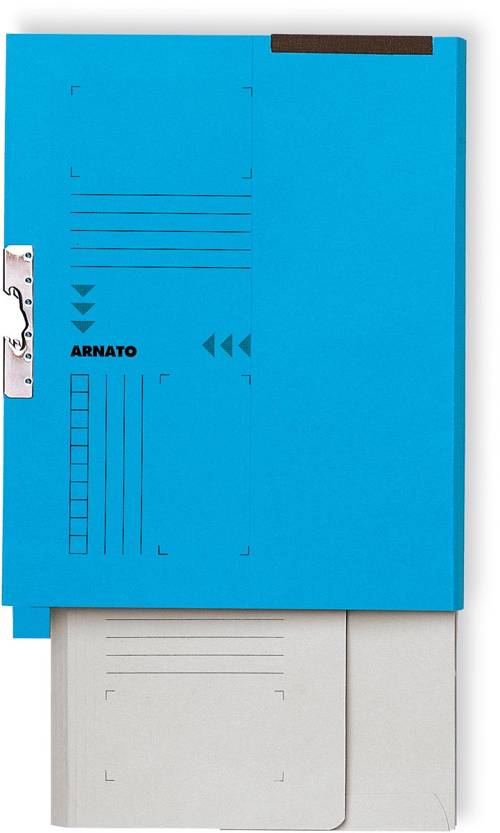 Arnato verzamelmap met 1 soufflet en tabrand, ft A4, blauw, doos van 100 stuks afbeelding