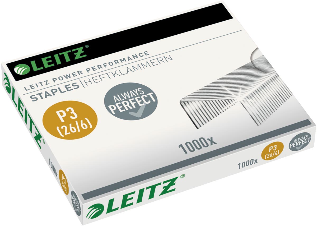 Leitz nietjes 26/6, doos van 1000 nietjes afbeelding