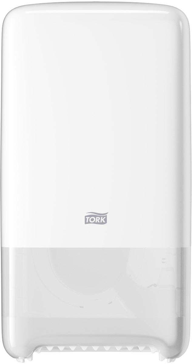 Tork toiletpapierdispenser Twin Mid-Size, systeem T6 Tork toiletpapierdispenser Twin Mid-Size, systeem T6