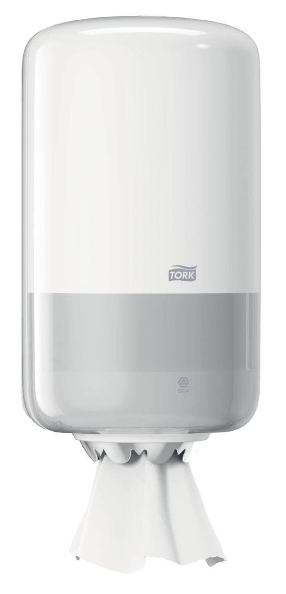 Tork poetspapierdispenser Centerfeed, systeem M1, wit