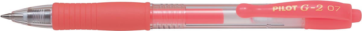 Pilot roller intrekbare Gelpen G-2 neonrood