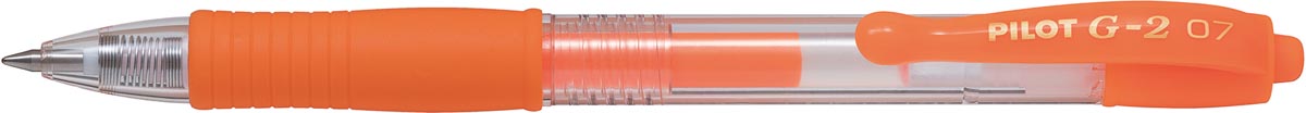 Pilot roller intrekbare Gelpen G-2 neonoranje