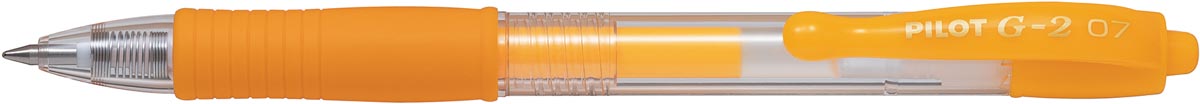 Pilot roller intrekbare Gelpen G-2 neon abrikoos oranje