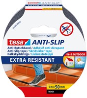 Tesa anti-slip tape, ft 5 m x 50 mm, zwart