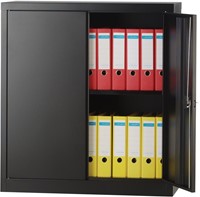 Bisley draaideurkast, ft 100 x 91,4 x 40 cm (h x b x d), 1 legbord, zwart-2