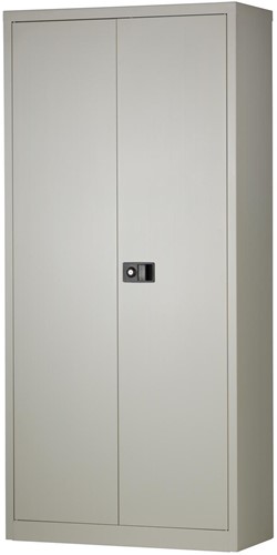 Bisley draaideurkast, ft 195 x 91 x 40 cm (h x b x d), 4 legborden, grijs
