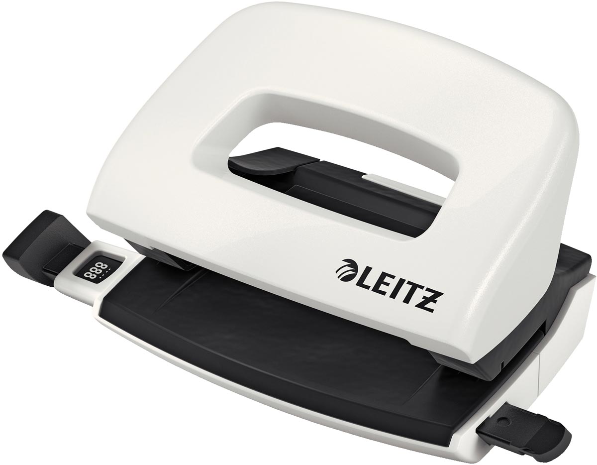 Leitz NeXXt WOW Mini perforator, 10 blad, wit afbeelding