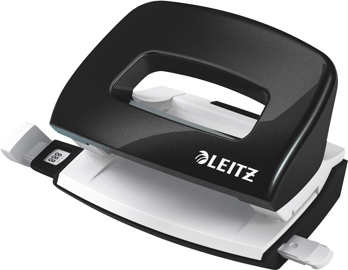 Leitz NeXXt WOW Mini perforator, 10 blad, zwart afbeelding