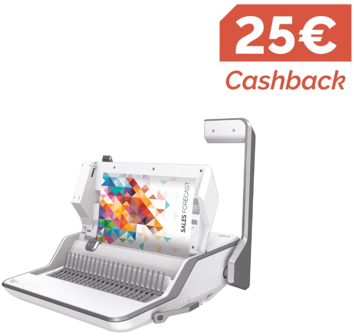 Fellowes Lyra 3-in-1 inbindstation: inbinden, nieten en perforeren in 1 machine