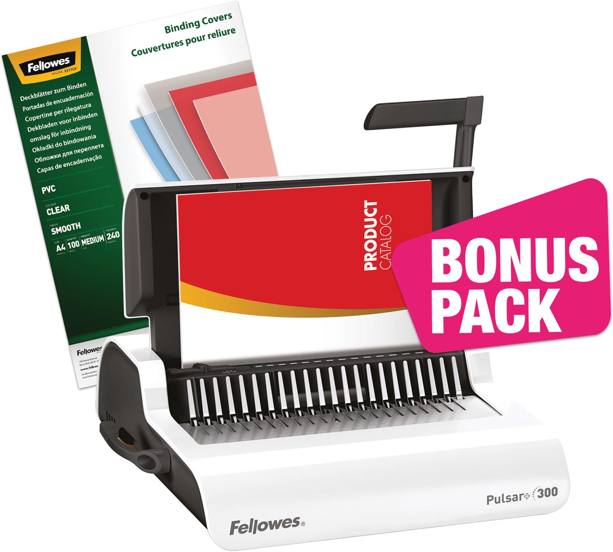 Fellowes Manuele Inbindmachine Pulsar 300 1 Pak Omslagen 5376102 huismerk kopen in de aanbieding