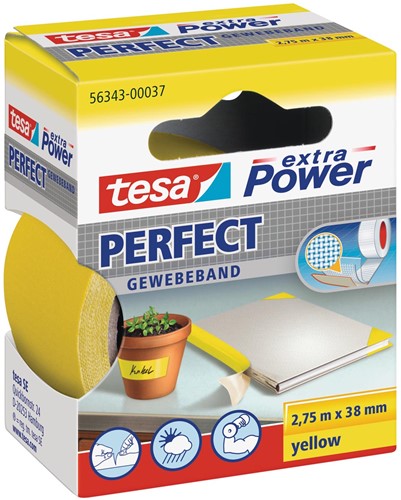 Tesa extra Power Pefect, ft 38 mm x 2,75 m, geel