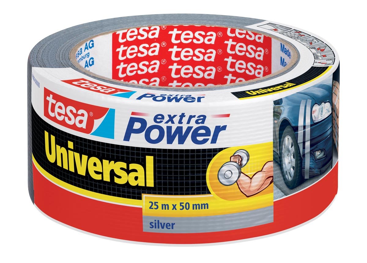 Tesa extra Power Universal, ft 50 mm x 25 m, grijs afbeelding