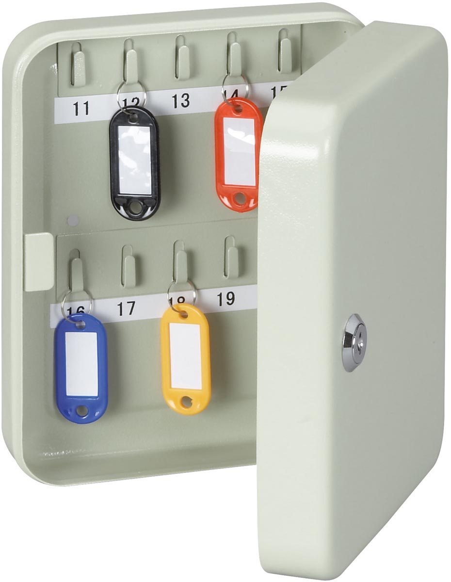 Maul sleutelkast voor 20 sleutels, ft 20,2 x 16 ,4 x 6,4 cm, grijs