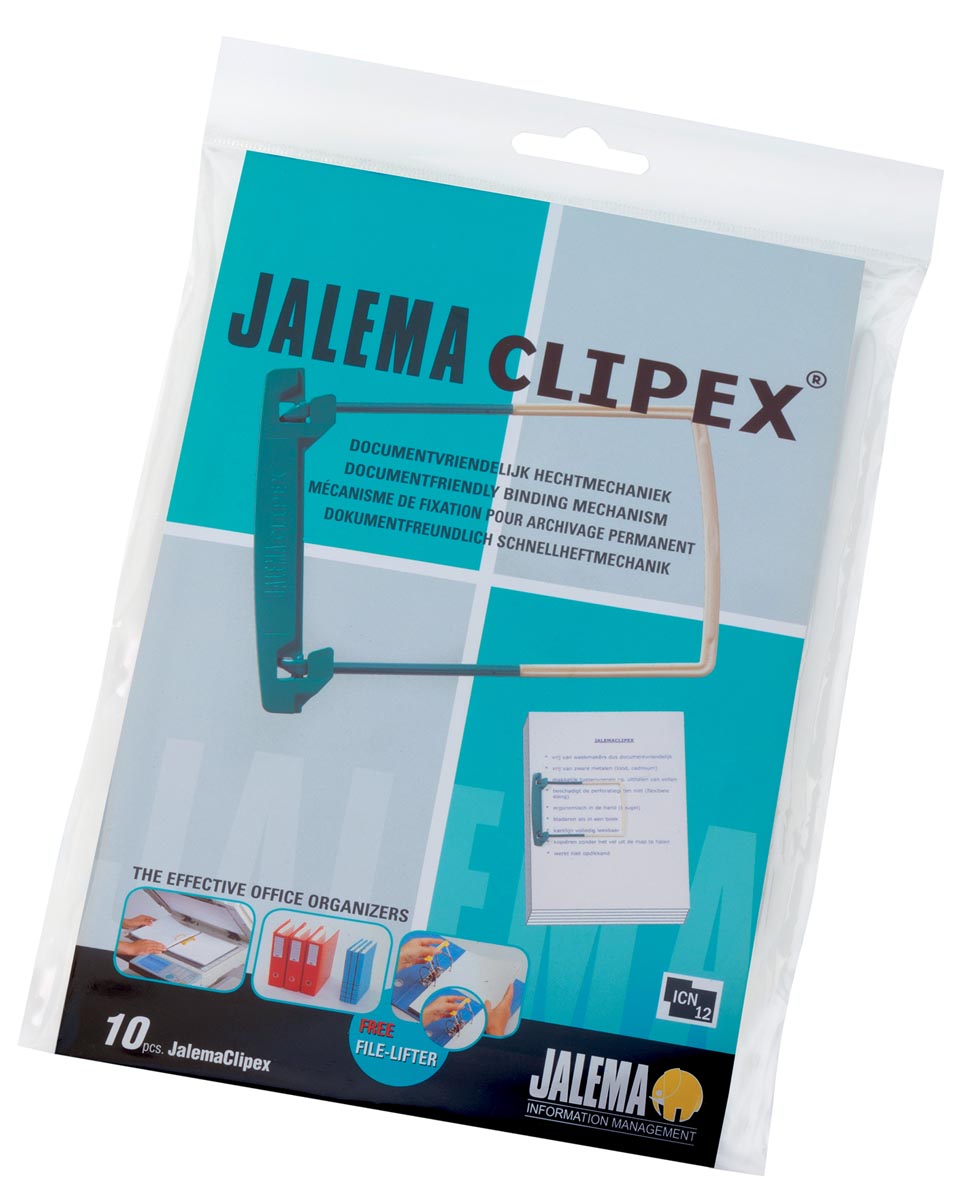 Jalema Paquet de 10 clips d'archivage « Clip Plus » - acheter à prix