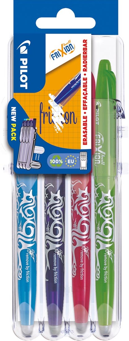 Pilot FriXion Ball Clicker - Stylo Roller Effaçable 0,7 Mm - Lot De 60 - Présentoir