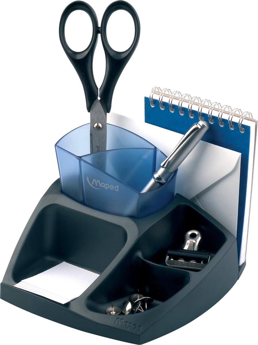 Maped bureau organizer Compact Office Essentials, 6 vakken, zwart/blauw