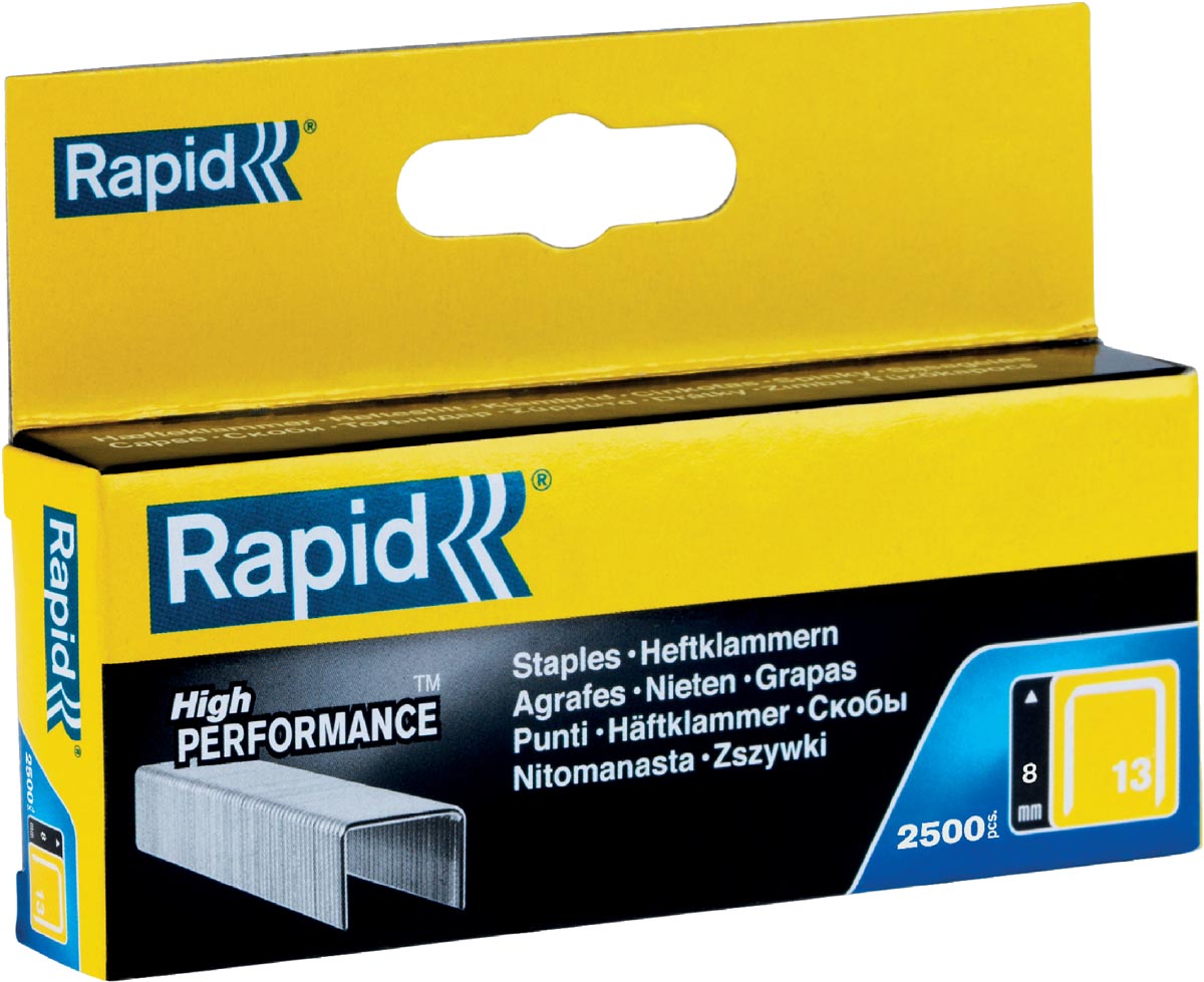 Rapid Nietjes 13/8, gegalvaniseerd, doos van 2.500 nietjes afbeelding