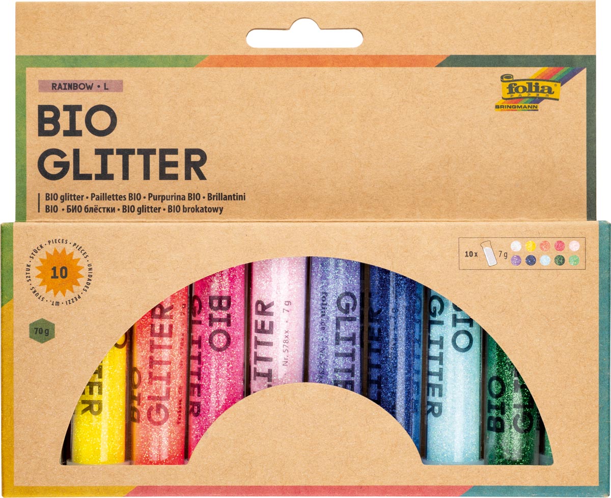 Folia Bio glitterset Rainbow "L" afbeelding