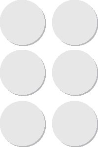 Apli ronde etiketten in etui diameter 32 mm, wit, 36 stuks, 6 per blad (2665) afbeelding